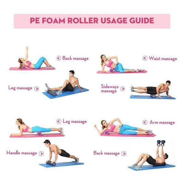 Planet Gates Orange 60x15cm Foam Yoga Grid Foam Roller Yoga Block Pilates Massage Roller Fitness Equipment For gymnastics Body building Exercise Gym