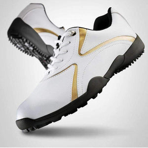 Planet Gates Orange / 7.5 Authentic  mens golf shoes men's leisure section fixed nail waterproof and breathable boys sports shoes