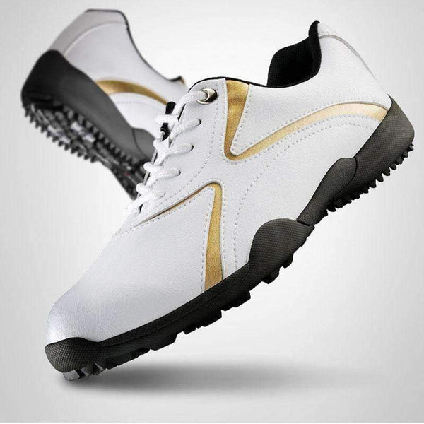 Planet Gates Orange / 7.5 Authentic  mens golf shoes men's leisure section fixed nail waterproof and breathable boys sports shoes