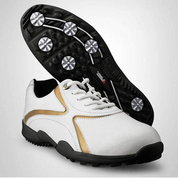 Planet Gates Orange / 7.5 Authentic  mens golf shoes men's leisure section fixed nail waterproof and breathable boys sports shoes