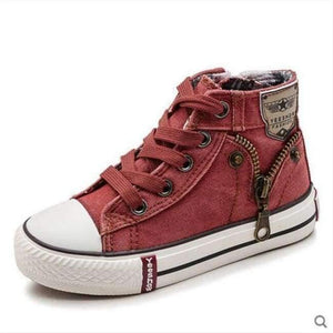 Planet Gates orange / 9 Autumn Expert Skill Children Casual Shoes Boys Girls Sport Shoes Breathable Denim Sneakers Kids Canvas Shoes Baby Boots