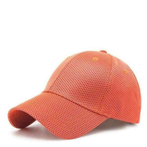 Planet Gates orange / Adjustable 2018 Solid Summer Baseball Cap Men Snapback Women Quick Dry Mesh Cap Breathable Sun Hat Bone Masculino Trucker Cap