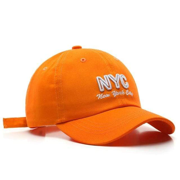 Planet Gates Orange / Adjustable Cotton Baseball Cap for Women and Men NYC Embroidery Hats Boys Girls Hip Hop Hat Summer Visors Cap Casual Snapback Hat