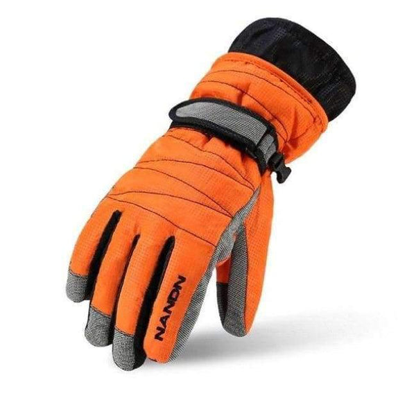 Planet Gates Orange / Adult Women L Snowboard Waterproof Gloves Men Women Children Warm Skiing Gloves Snowmobile Motorcycle Riding Winter Outdoor Lady Gloves