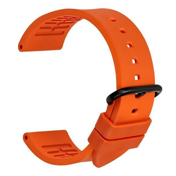 Planet Gates Orange  B / 22mm 20mm 22mm 24mm fluororubber rubber watchbands orange sports smart watch band strap watch accessories bracelet belt