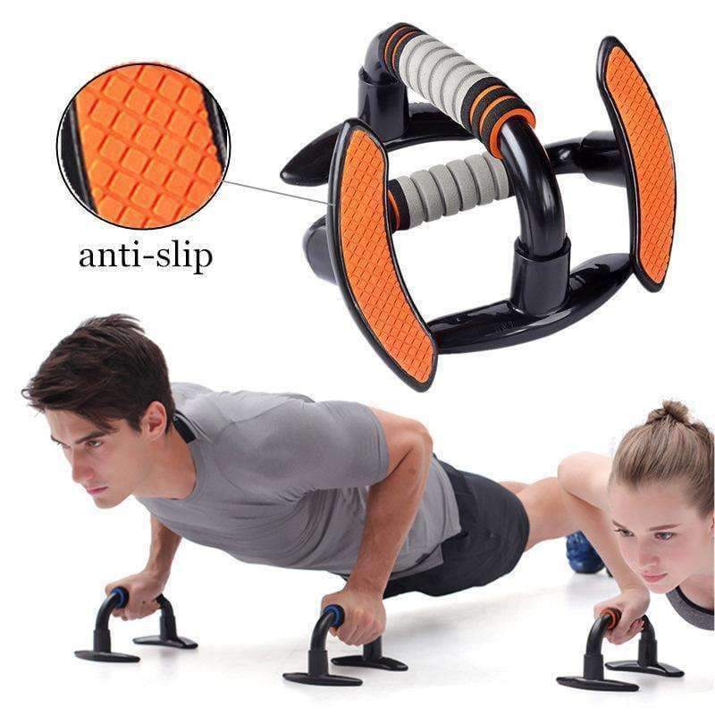 Planet Gates Orange Body  Push Up Stand Bar Skid-Resistant Exercise Power Fitness Chest Abdominal Muscle Training Home Gym Workout Equipment