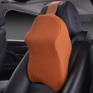 Planet Gates Orange Car Neck Pillow 3D Memory Foam Head Rest Adjustable Auto Headrest Pillow Travel  Neck Cushion Support  Holder Seat pillow
