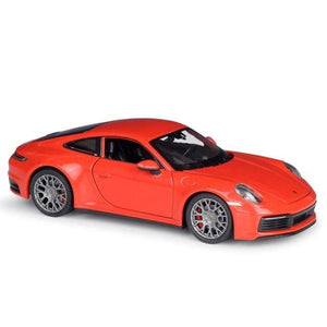 Planet Gates Orange Diecast 1:24 Car Porsche 911 Carrera 4S Simulator Toy Sports Car Model Car Alloy Metal Toy Car For Childen Gift Collection