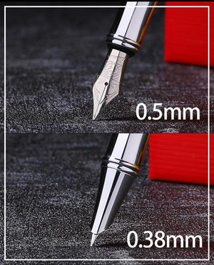 Planet Gates Orange / EF Picasso 607 Fountain pen with 0.38mm / 0.5mm nib school office stationery writing smooth Luxury ink pens box