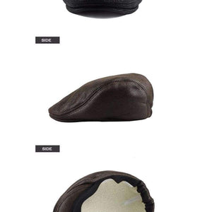 Planet Gates Orange [FLB] PU Visors Beret Cap Cotton Hats for Men and Women Fitted Driving Newsboy hat Planas Flat Caps Adjustable Berets