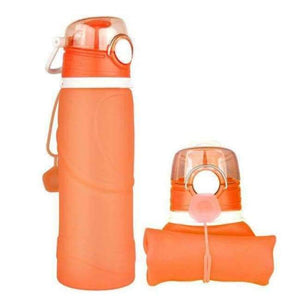 Planet Gates Orange Folding Cups Outdoor Bicycle Water Bottle Large Capacity Sport Bottle Accessories for Bicycle