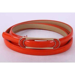 Planet Gates Orange Free Shipping 2018 New Fashionable  Womens Red Yellow Green Candy Color Shinny Belt For Ladiy Female