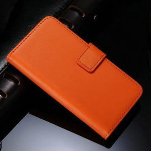 Planet Gates orange Genuine Leather Case for iPhone 5 5S SE Flip Wallet TOMKAS Stand Design with Card Slot Phone Case For iPhone 5S Cases Coque