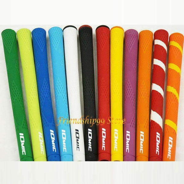 Planet Gates Orange Golf grip IOMIC high quality rubber Golf irons grips 9 pcs/lot black color Golf driver grips Free shipping