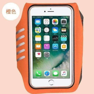Planet Gates orange Gym Case for iphone X Sports Jogging ArmBand Bag for Samsung Galaxy S9 S8 Phone Holder Universal Running Arm Band Case