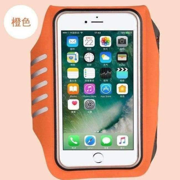 Planet Gates orange Gym Case for iphone X Sports Jogging ArmBand Bag for Samsung Galaxy S9 S8 Phone Holder Universal Running Arm Band Case