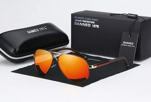 Planet Gates orange HD Polarized UV 400 men's Sunglasses brand new male cool driving Sun Glasses driving eyewear