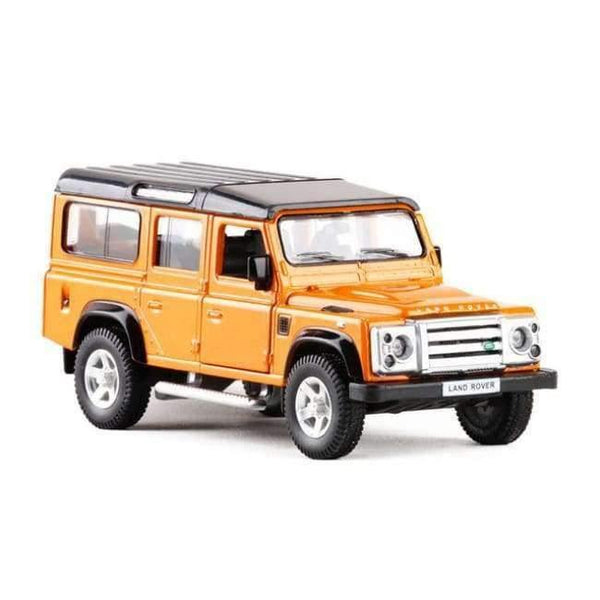 Planet Gates Orange High Simulation 1:36 RMZ City Land Defender SUV Alloy Diecast Models Car Toys Pull Back Cars Off-road Vehicle For Kids Toy Gifts