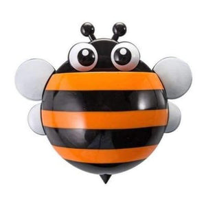 Planet Gates orange honeybee Bathroom Products Sets Cartoon Ladybug Snails Toothbrush Toothpaste Holder Wall Sucker Suction Hook Tooth Brush Holder