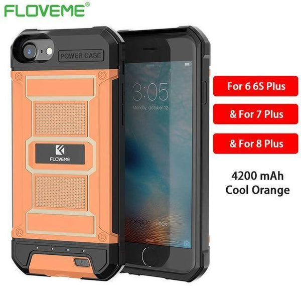 Planet Gates Orange i6 6s 7 8 P / China FLOVEME 4200mAh Battery Charger Cases For iPhone 8 7 6s Plus External 3000mAh Armor Battery Phone Case For iPhone 7 6 Power Bank