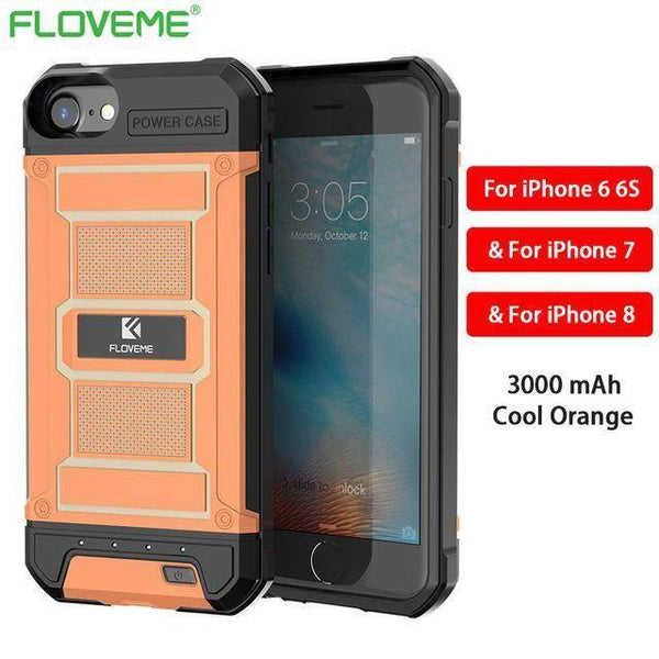 Planet Gates Orange i6 i6s i7 i8 / China FLOVEME 4200mAh Battery Charger Cases For iPhone 8 7 6s Plus External 3000mAh Armor Battery Phone Case For iPhone 7 6 Power Bank