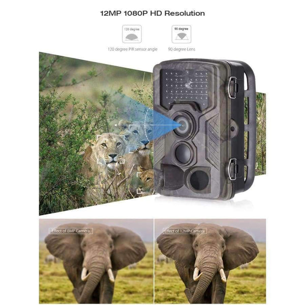 Planet Gates Orange Infrared Digital Hunting Camera Trail Cameras Wildlife Scouting Device with 42pcs Infrared LEDs