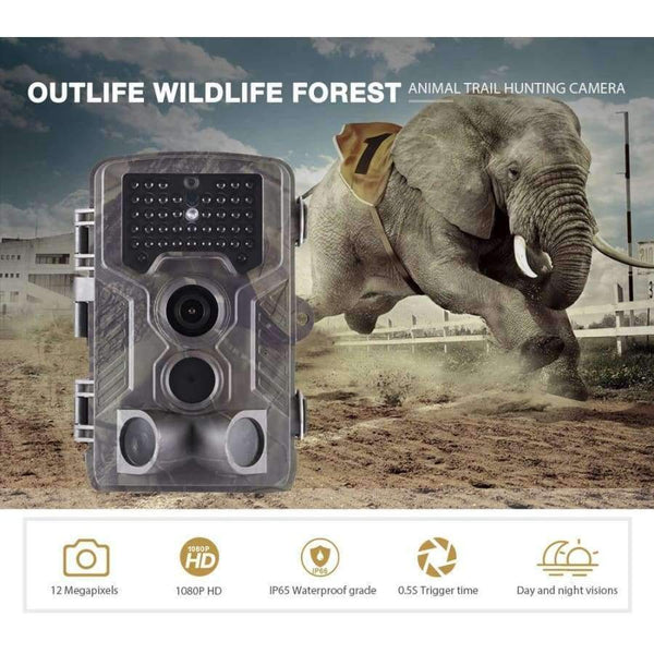 Planet Gates Orange Infrared Digital Hunting Camera Trail Cameras Wildlife Scouting Device with 42pcs Infrared LEDs