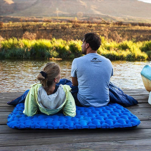 Planet Gates Orange / Italy Lightweight Moisture-proof Air Mattress Nylon TPU Sleeping Pad Inflatable Mattress Camping Mat For 2Person NH19Z055-P