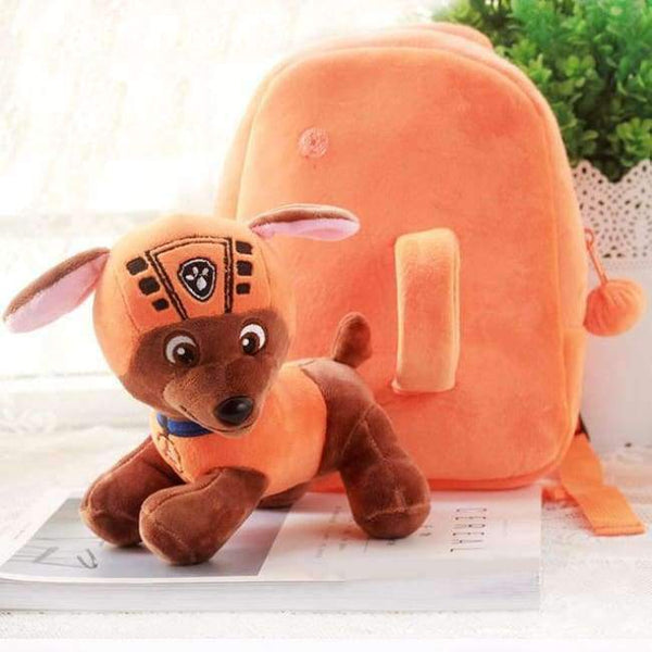 Planet Gates orange Kids Bag For Girls Cute Plush Dog Backpacks For Boys Preschool Bags Baby Toddler Backpack Kindergarten SchoolBags For Children