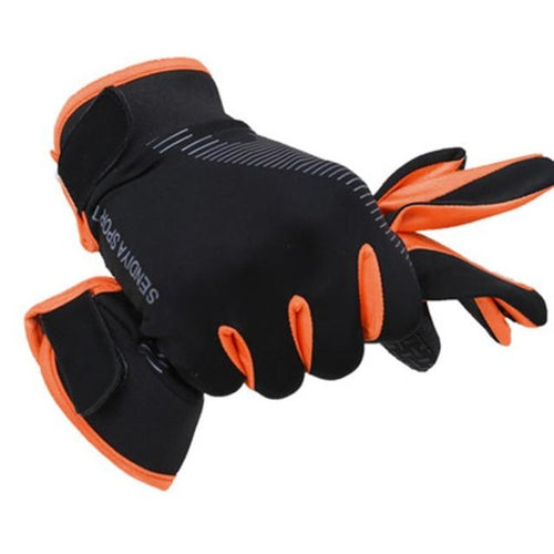 Planet Gates Orange / L / China 1 Pair Bike Bicycle Gloves Full Finger Touchscreen Men Women  MTB Gloves Breathable Summer Mittens MJ