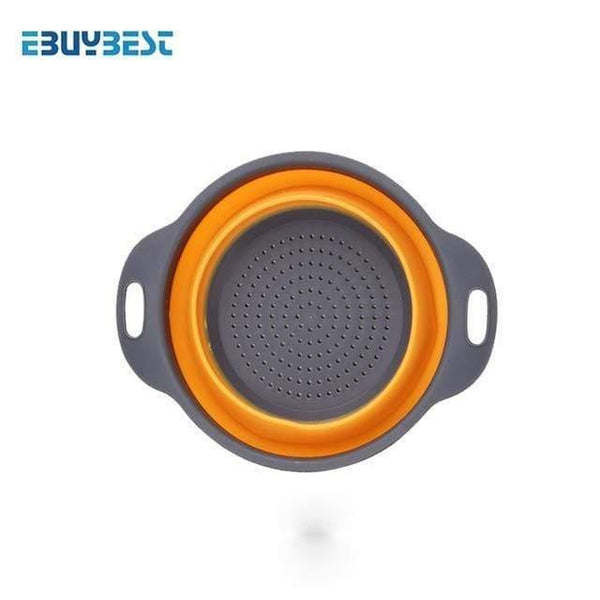 Foldable Silicone Colander Fruit Vegetable Washing Drain Strainer Basket Strainer Collapsible Colander With Handle Kitchen Tools