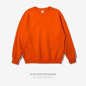 INFLATION 2017 Winter Mens Hip Hop Solid Color  Hoodies Velvet Fabrics Sweatshirts 12 Solid Color  Winter Men Sweatshirts 166W17