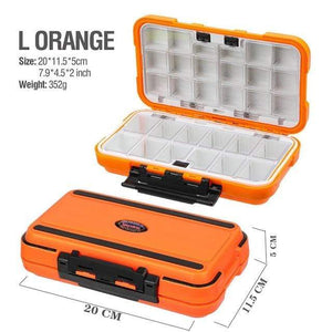 Planet Gates orange-L Large Capacity 24/28 Grid Fishing Gear Accessories Waterproof sub-Box Fishing Hook Supplies Tool Storage Box Fishing Tackle box