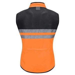 Planet Gates Orange / L WOSAWE High Visibility Cycling Vest Safety Reflective Vest Night Riding Protect Jacket Pocket Breathable Motorcycle Bicycle Vest