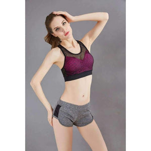 Planet Gates Orange / L Yoga Top Fitness Breathable Shockproof Sport Shirt Women Vest Brassiere Gym Shirt Women Sport Clothes for Women