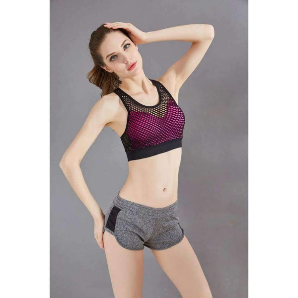 Planet Gates Orange / L Yoga Top Fitness Breathable Shockproof Sport Shirt Women Vest Brassiere Gym Shirt Women Sport Clothes for Women