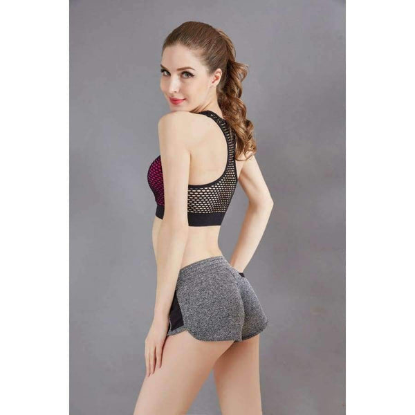 Planet Gates Orange / L Yoga Top Fitness Breathable Shockproof Sport Shirt Women Vest Brassiere Gym Shirt Women Sport Clothes for Women