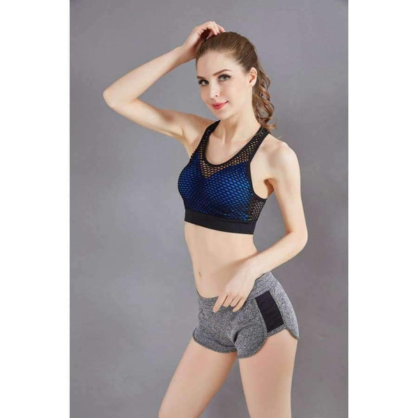Planet Gates Orange / L Yoga Top Fitness Breathable Shockproof Sport Shirt Women Vest Brassiere Gym Shirt Women Sport Clothes for Women