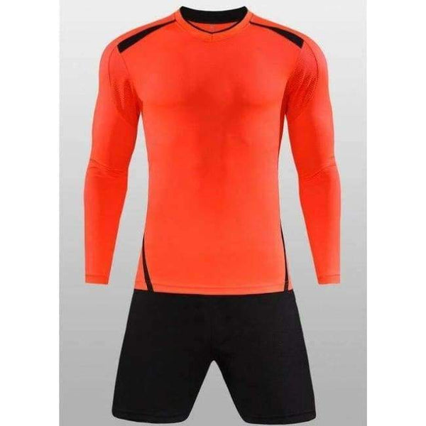 Planet Gates Orange Long / Kid XS Long-Sleeved Soccer Suits Men's Version Of Adult Children's Football Training Clothing Breathable Comfortable ZQF45