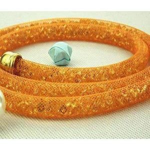 Planet Gates Orange / M 2017 Fashion Design Clothing Accessories Women's Waist chain Belts Handmade Acrylic Diamond Mesh Belt 7 colors Free shipping