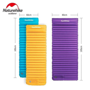 Planet Gates Orange M / China Air Bed 7.5cm Thicken Camping Mat  With Pillow Lightweight Outdoor Tent Sleeping Pad Inflatable Mattress NH18Q001-D