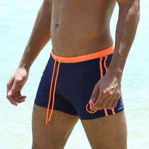 Planet Gates Orange / M Mens Swimwear Maillot De Bain Boy Swim Suits Boxer Shorts Swim Trunks Men Swimsuit Surf Banadores