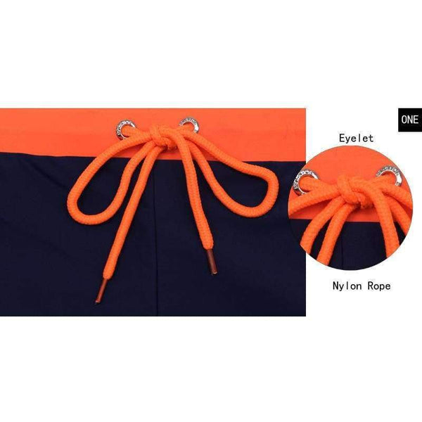 Planet Gates Orange / M Mens Swimwear Maillot De Bain Boy Swim Suits Boxer Shorts Swim Trunks Men Swimsuit Surf Banadores