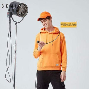 Planet Gates orange / M Thermal Hooded Sweatshirt for Men 2020 Cotton Pullover Hoodie Sport Sweatshirt Pocket Casual spring Autumn Hoodies Men