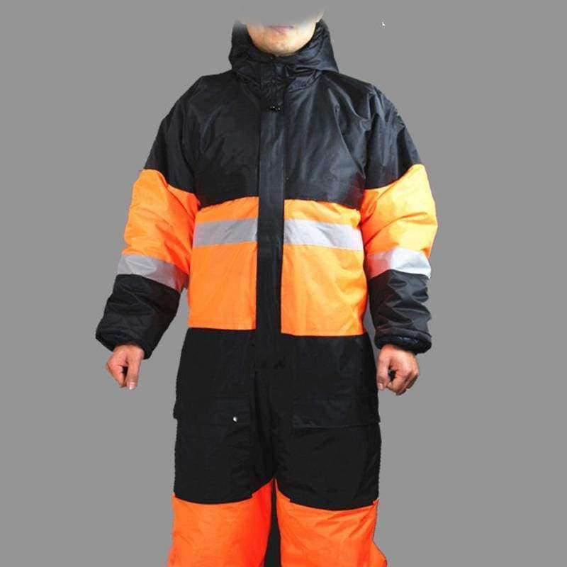 Planet Gates Orange / M Winter Working Clothing Outdoors Thermal Protection Uniforms Mens Cotton Wadded Padded Safety Clothing Thick Warm Work Wear