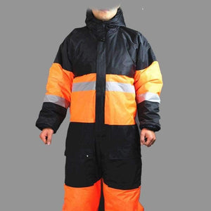 Planet Gates Orange / M Winter Working Clothing Outdoors Thermal Protection Uniforms Mens Cotton Wadded Padded Safety Clothing Thick Warm Work Wear