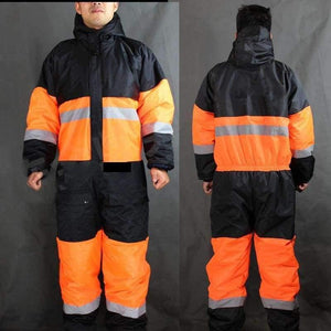 Planet Gates Orange / M Winter Working Clothing Outdoors Thermal Protection Uniforms Mens Cotton Wadded Padded Safety Clothing Thick Warm Work Wear