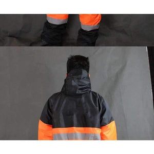 Planet Gates Orange / M Winter Working Clothing Outdoors Thermal Protection Uniforms Mens Cotton Wadded Padded Safety Clothing Thick Warm Work Wear