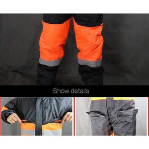 Planet Gates Orange / M Winter Working Clothing Outdoors Thermal Protection Uniforms Mens Cotton Wadded Padded Safety Clothing Thick Warm Work Wear