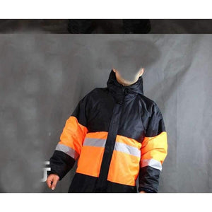 Planet Gates Orange / M Winter Working Clothing Outdoors Thermal Protection Uniforms Mens Cotton Wadded Padded Safety Clothing Thick Warm Work Wear